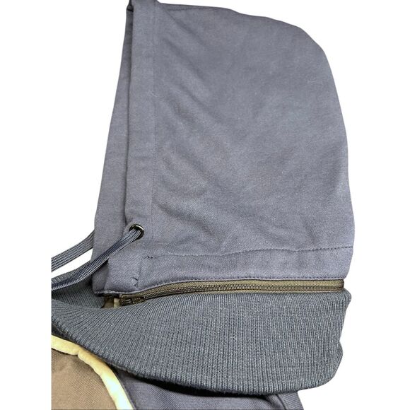 US HONOR US Air Force Full-Zip Hooded Sweatshirt Men's XL Gray Navy - Picture 11 of 13